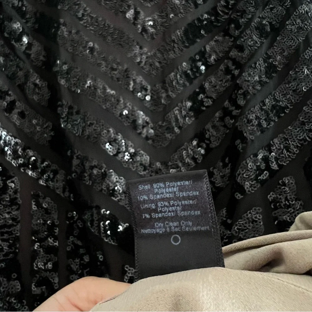 Dress The Population | Black Nude Sequin Dress - Picture 11 of 11